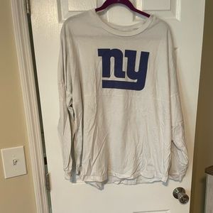 EUC oversized NY giants long sleeve shirt